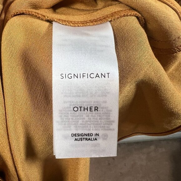 Significant Other Demi Dress Size 2 Copper Maxi Event Party Wedding Guest Gala - Picture 12 of 15